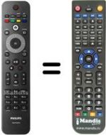 Mando a distancia equivalente Philips 42PFL5604