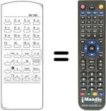 Replacement remote control RC700