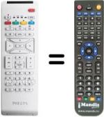 Replacement remote control Philips 26PF3321 / 10