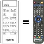 Replacement remote control RCT2070