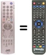 Replacement remote control JVC PD35D30