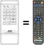 Replacement remote control JVC C1480EK
