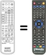 Replacement remote control Sony KV-21V6B