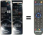 Replacement remote control Sony SLV-E90-TV