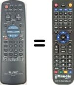 Replacement remote control RRMCG0076AJ