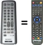 Replacement remote control Sony 1-418-163-41