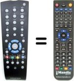 Replacement remote control Grundig 32-6832 DVB-T