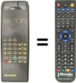 Replacement remote control Emerson TOPSI