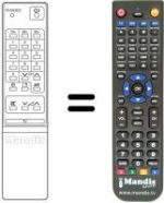 Replacement remote control Bruns TV51-360