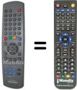 Mando a distancia equivalente Toshiba 23306175