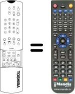 Mando a distancia equivalente Toshiba 23306216