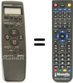 Replacement remote control Panasonic VEQ1562
