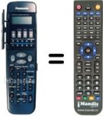 Replacement remote control Panasonic VEQ1945