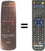 Mando a distancia equivalente Toshiba V304T