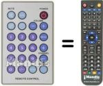 Replacement remote control Tokai LTV502