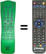 Replacement remote control Philips 21HT5404 / 01Z