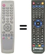 Replacement remote control ID Sat FREE1001