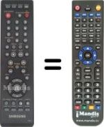 Mando a distancia equivalente Samsung DVD1080P7