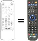 Replacement remote control Zehnder BX67-01