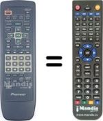 Replacement remote control Pioneer DV626