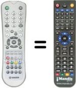 Mando a distancia equivalente Sagem DVR6280GL-T