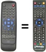 Replacement remote control MARVEL LOUIS DVD-MLA55