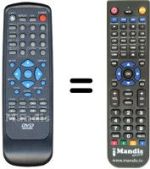 Mando a distancia equivalente Sansui DB-X21000