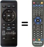 Mando a distancia equivalente AZ787