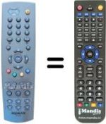 Mando a distancia equivalente Humax F3-FOXT