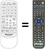 Replacement remote control Panasonic VEQ1914