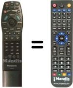 Replacement remote control Panasonic DVD-A350
