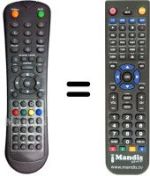 Replacement remote control OXYGEN 02-26 LED 115 B4