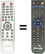 Replacement remote control AIRON PD 42 XFTV