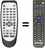 Replacement remote control BUTTERFLY L 5 MTK 6