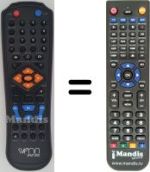 Replacement remote control Sveon SPM 1000