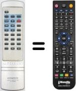 Mando a distancia equivalente RC-F0306E