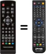 Replacement remote control TEKCOMM TCT 2100