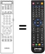 Mando a distancia equivalente Samsung SP 43 RETROPRO