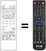 Replacement remote control 076G00Z002