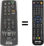 Mando a distancia equivalente Sony SLV-SE 60