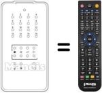 Replacement remote control MTS 16 PROGR