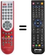 Mando a distancia equivalente DIUNAMAI 19 WD-TV 6500
