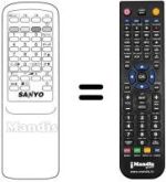 Replacement remote control 1AV0U10B09101