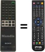 Mando a distancia equivalente Sony KV-M 1620