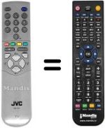 Mando a distancia equivalente JVC AV 28CT1 EP