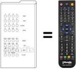 Replacement remote control 2085-85-060284
