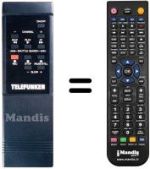 Replacement remote control NordMende V 1503 K