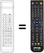 Mando a distancia equivalente Audiosonic KT 8875