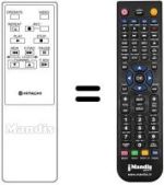 Mando a distancia equivalente VT-RM 418 E
