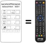 Replacement remote control TELECOMFORT 5001